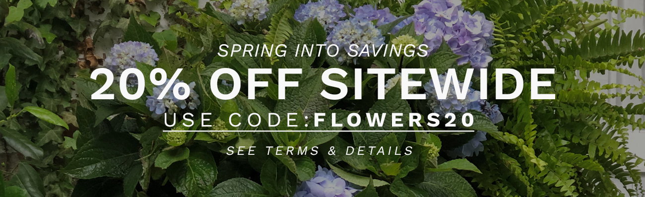 20% Off Sitewide using code: FLOWERS20, exclusions apply, code expired 6/30/2026