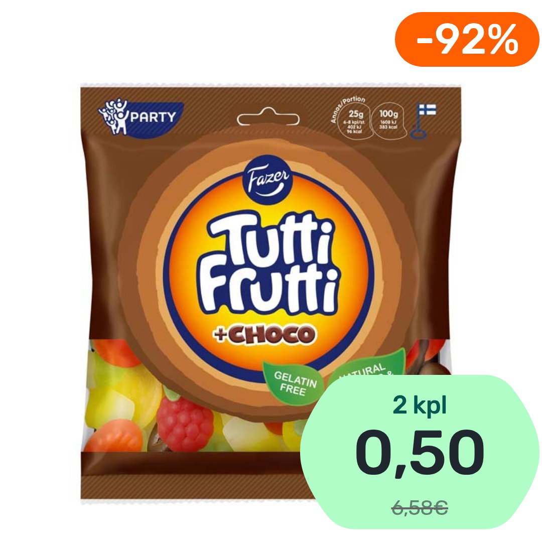 Fazer Tutti Frutti Choco makeissekoitus 300g