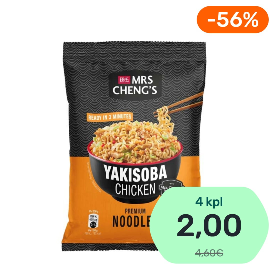 Mrs Cheng’s​ Yakisoba kananmakuinen nuudeli 93g