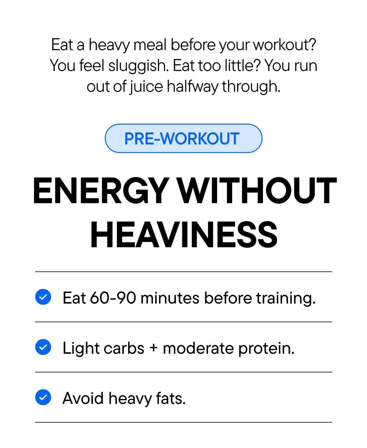 ENERGY WITHOUT HEAVINESS