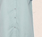 Blue Short Sleeve Linen Shirt