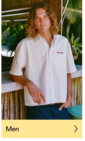 Men's white short sleeve shirt with embroidered logo