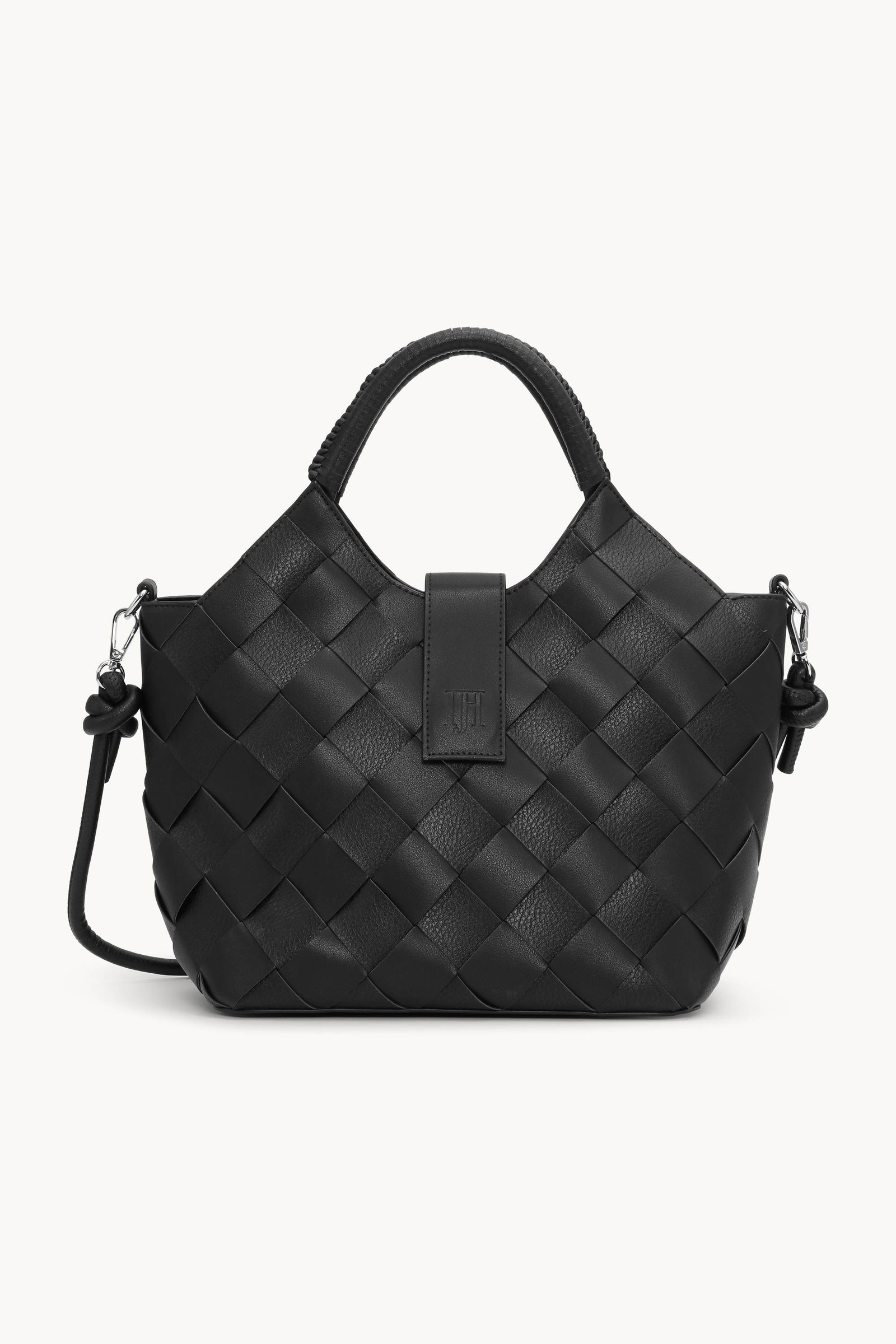Image of Braided Handbag - Black