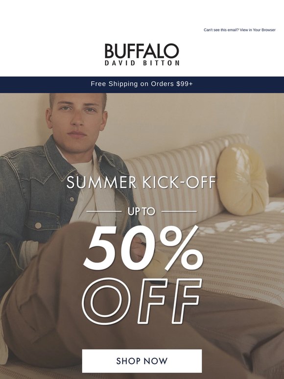 Reminder: Up to 50% Off Sitewide