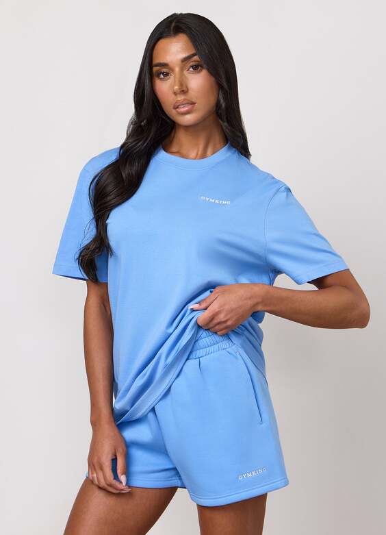 Gym King 365 Boyfriend Tee - Blue Cotton