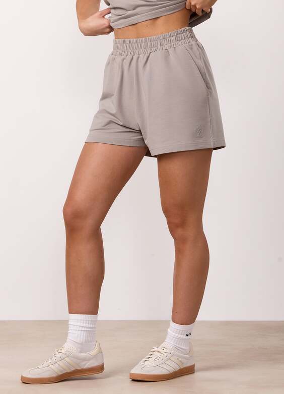 Gym King Victory Cotton Loopback Short - Taupe
