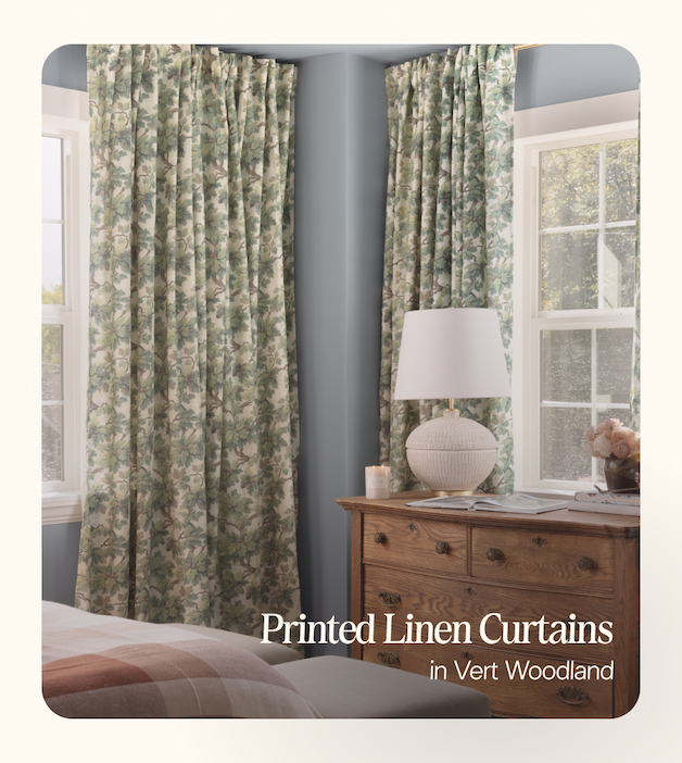Printed Linen Curtains