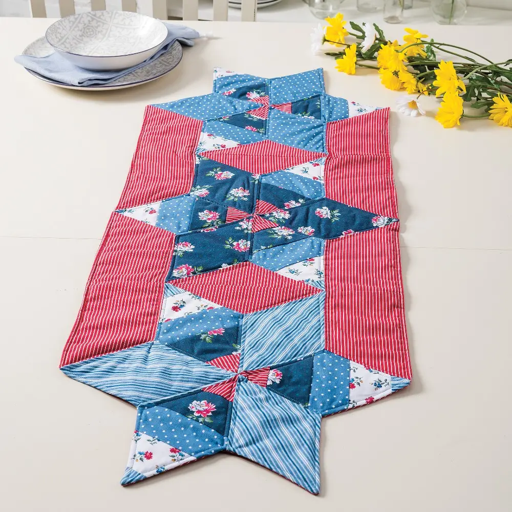 Camilla Star Points Runner Quilt Kit