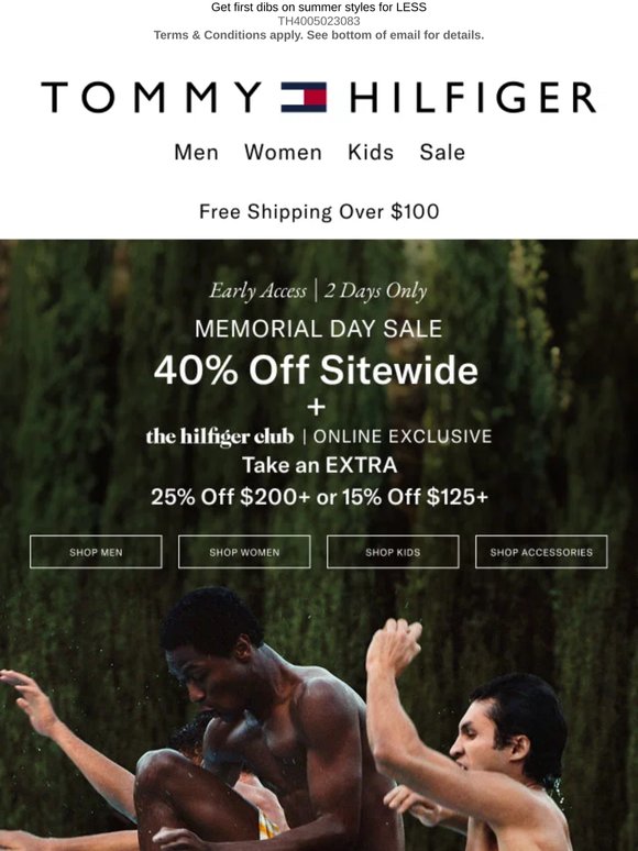 EARLY ACCESS ENDS TODAY: 40% off sitewide + extra 25% off $200+