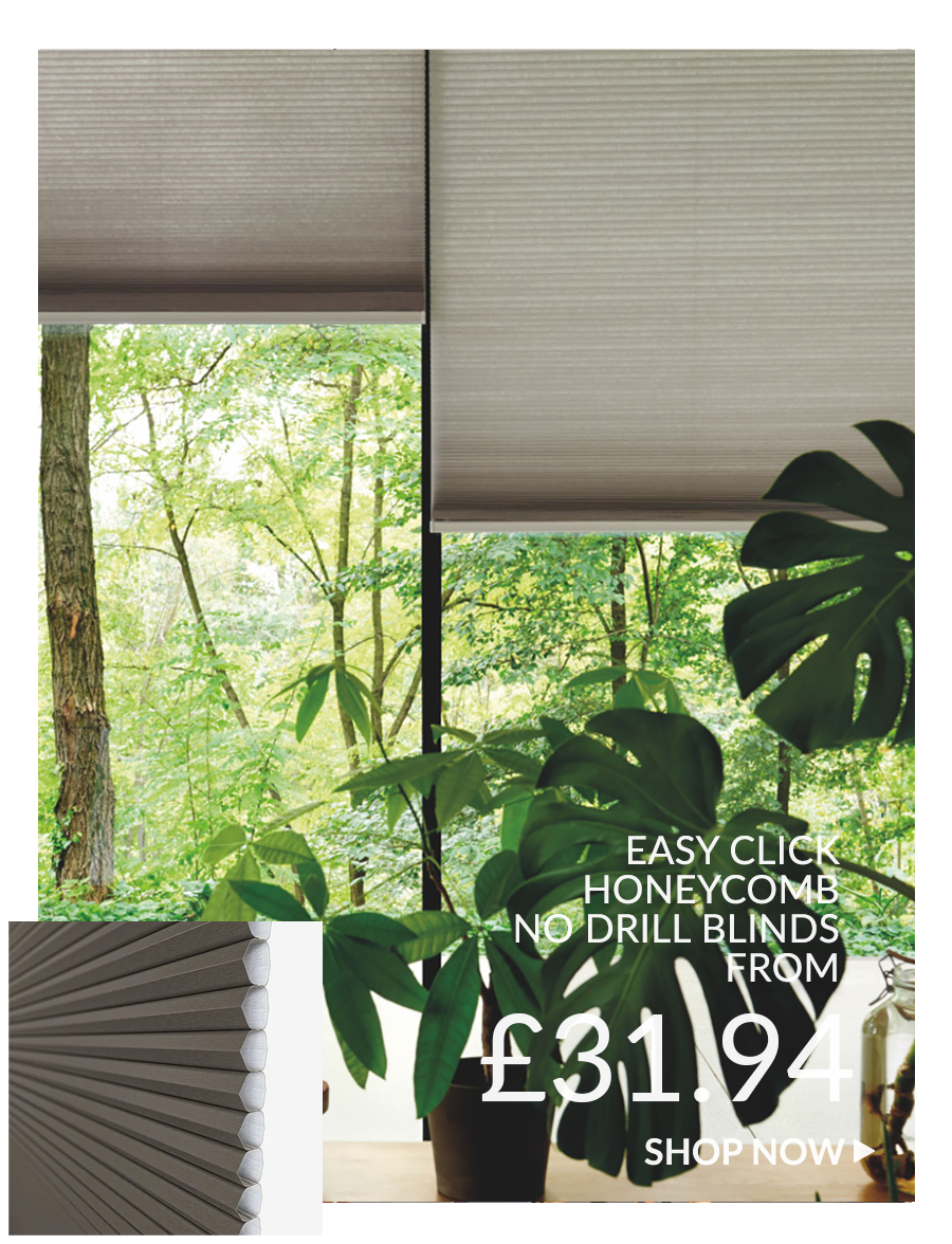 Easy Click Honeycomb No Drill  Blinds