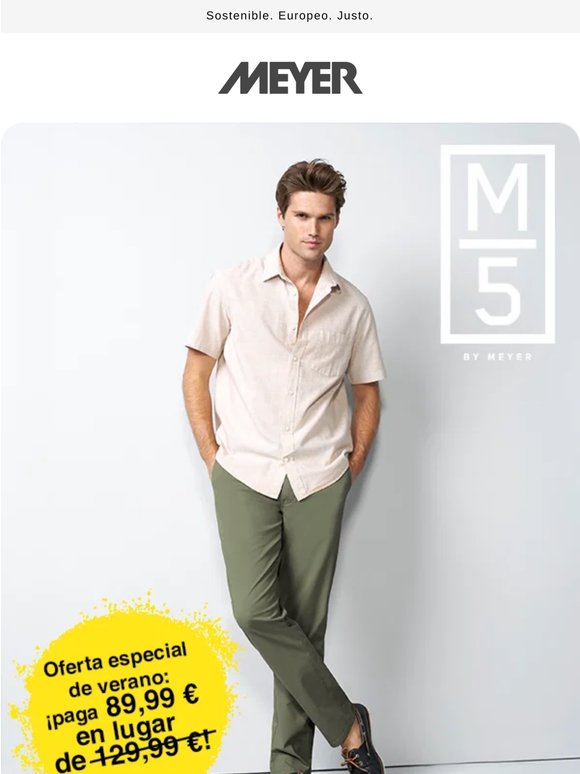¡Descuento en el pantalón chino tendencia de M|5!