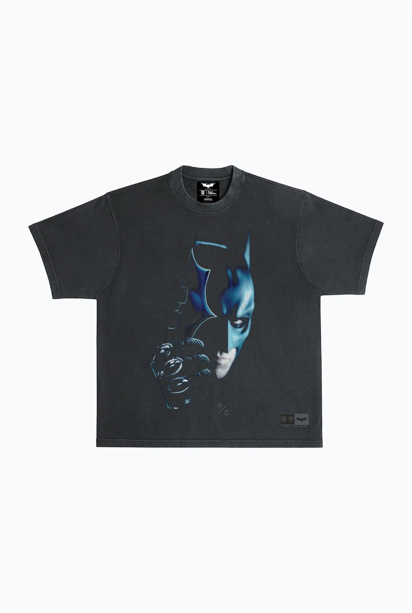 Image of US Soccer x DC Comics Batman Garment Dyed Heavyweight T-Shirt - Black