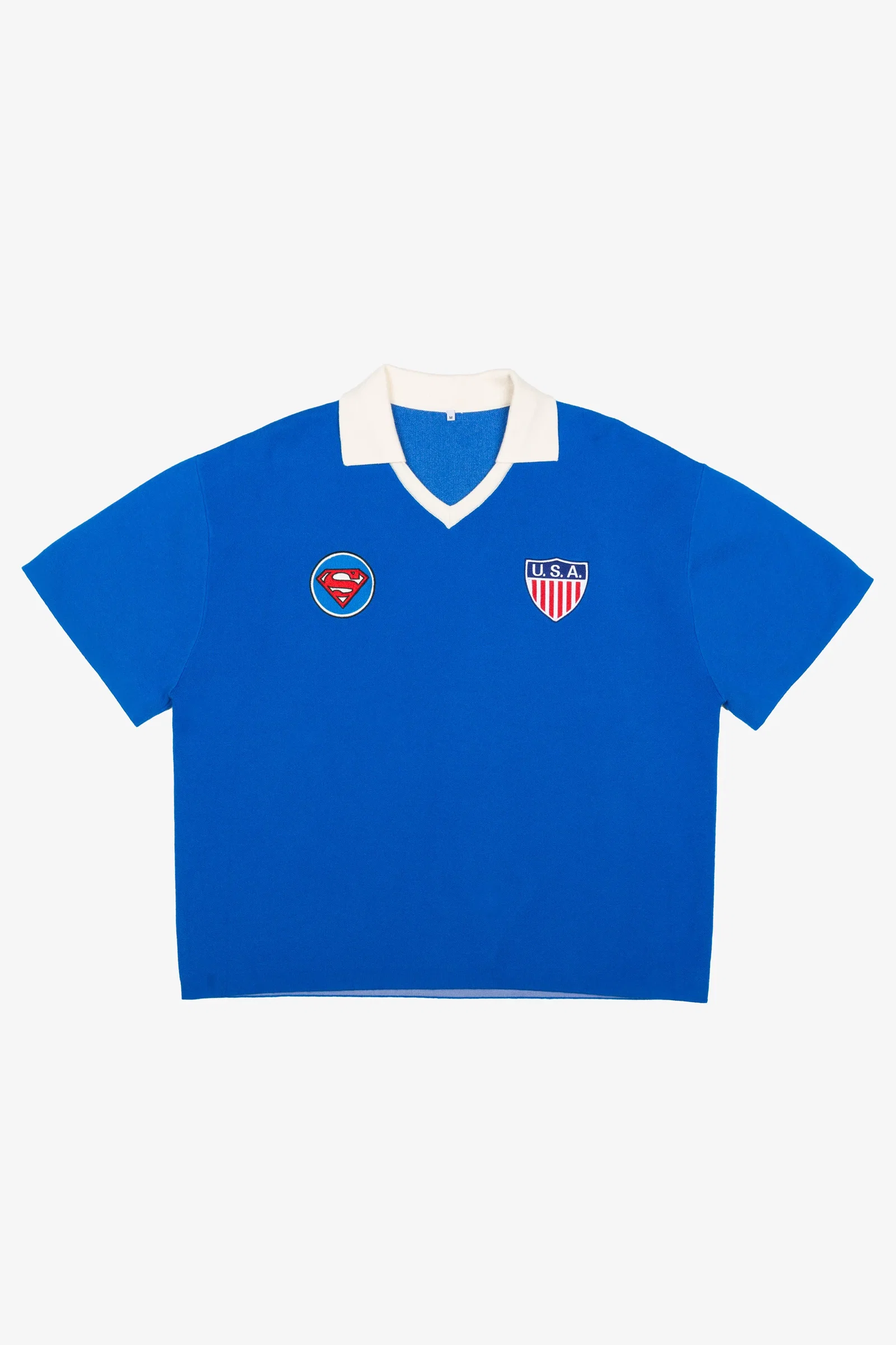 Image of US Soccer x DC Comics Superman Knit Jersey - Blue