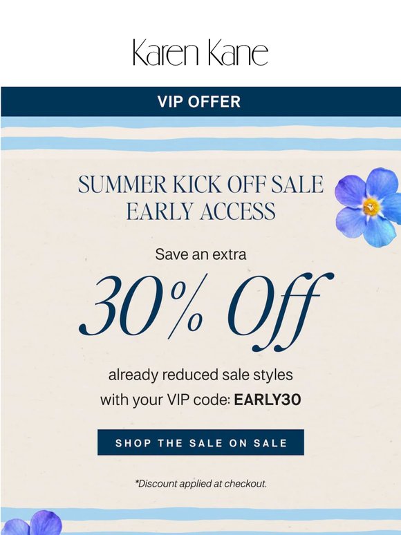 VIP Access: 30% Off Sale Styles