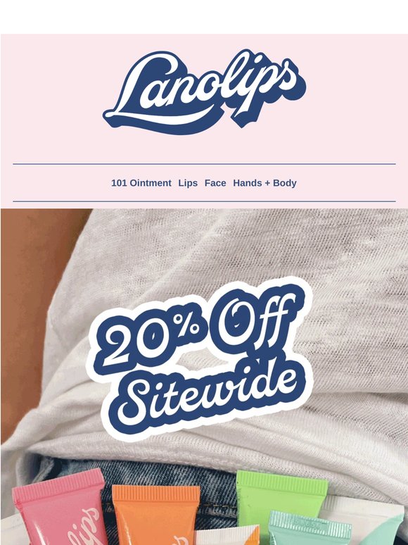 Quick Frenzy Sale Alert, 20% OFF SITEWIDE 🚨