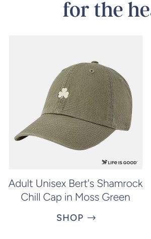 Adult Unisex Bert's Shamrock Chill Cap in Moss Green