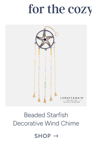 Beaded Starfish Decorative Wind Chime