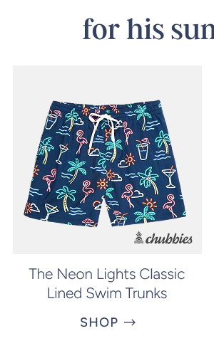 The Neon Lights Classic Lined Swim Trunks