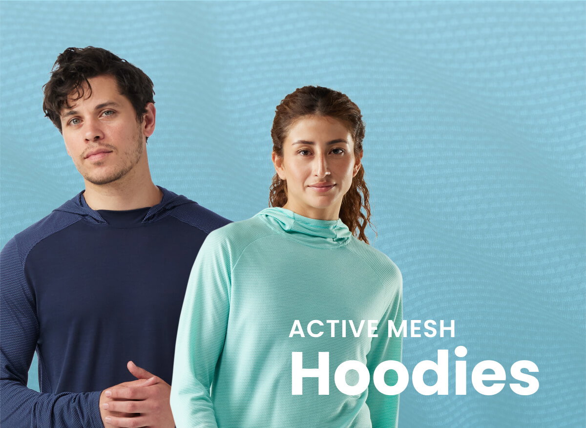 Active Mesh Hoodies