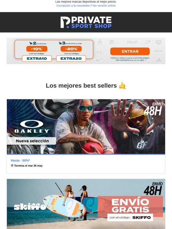 Oakley ropa hasta el -50% | Skiffo, Freegun, Zoggs, Sidi...