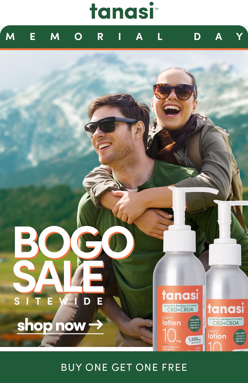 BOGO: Buy One Get One FREE 