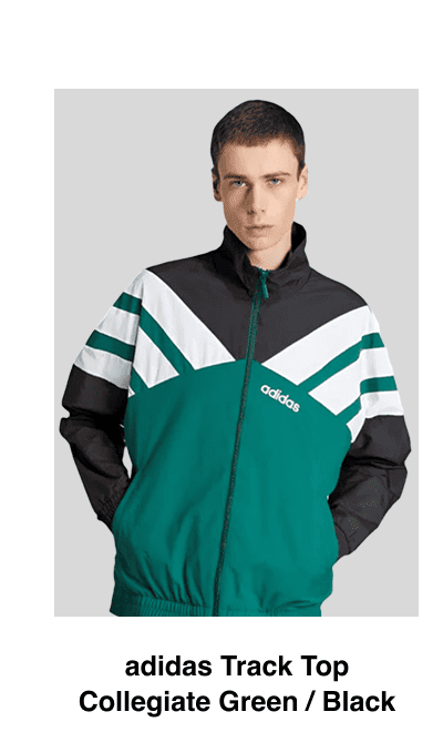 adidas Track Top - Collegiate Green / Black