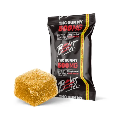 Image of 500mg D8, D9, THCP, Live Resin Gummies - Beast