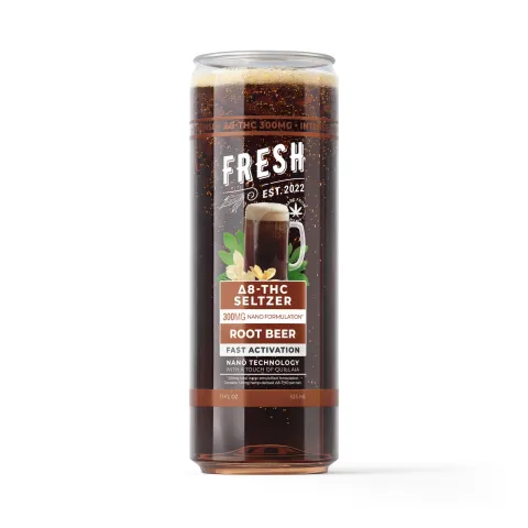 Image of 300mg Root Beer THC Seltzer - D8 Nano - Fresh