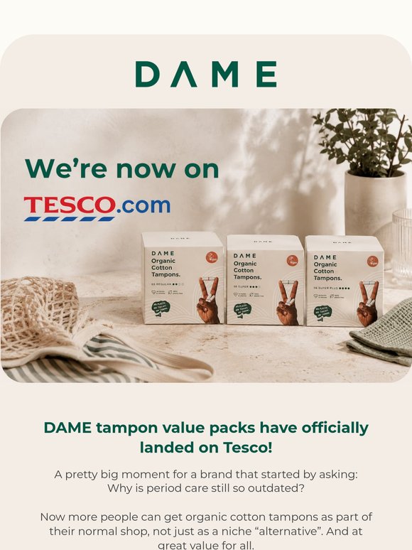You can now find us on Tesco!