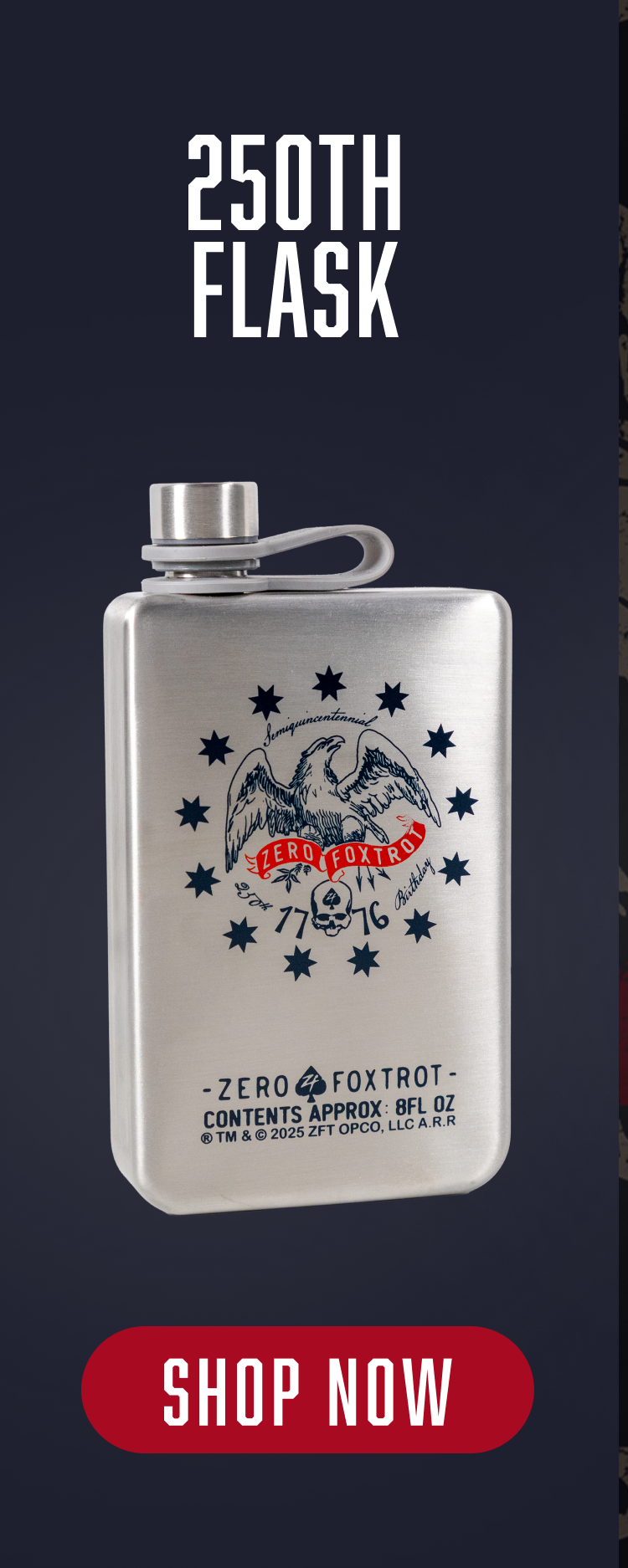 Semiquincentennial 250th Flask