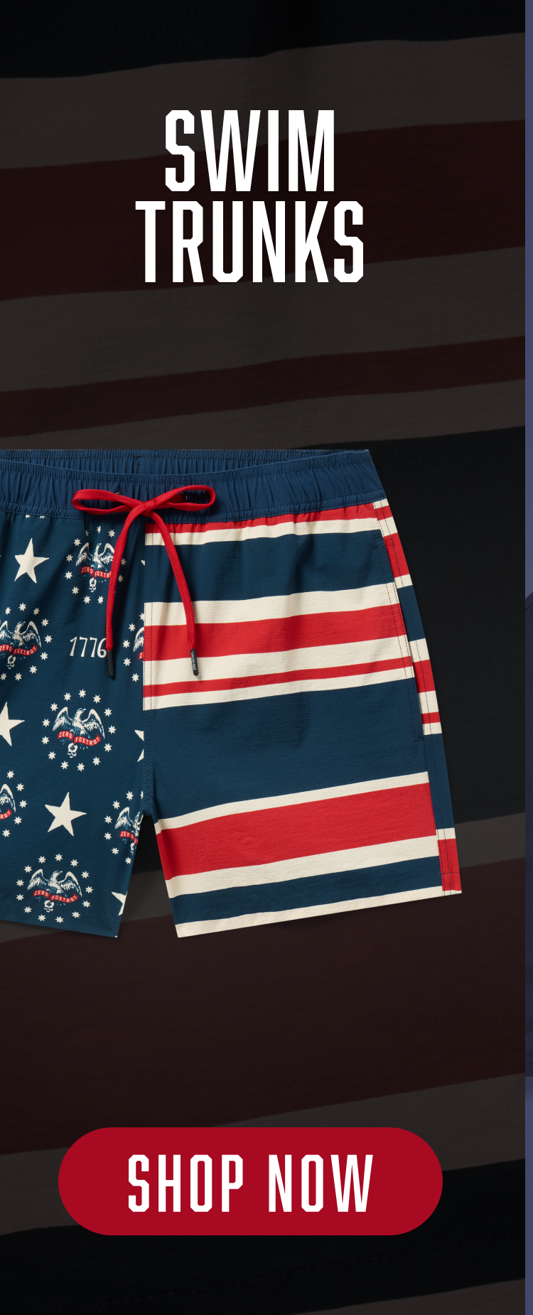 Old Glory Swim Trunks