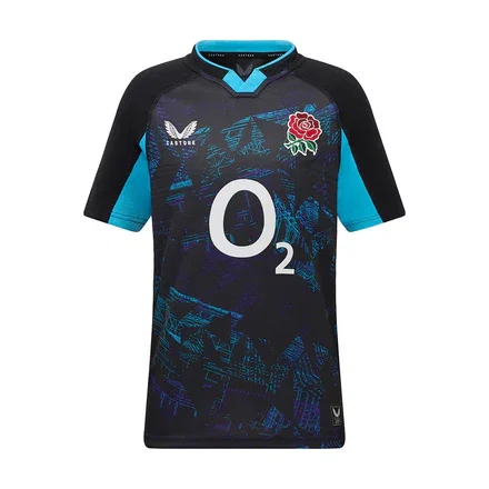 Castore England RFU 2025/26 Kids Away Rugby Shirt
