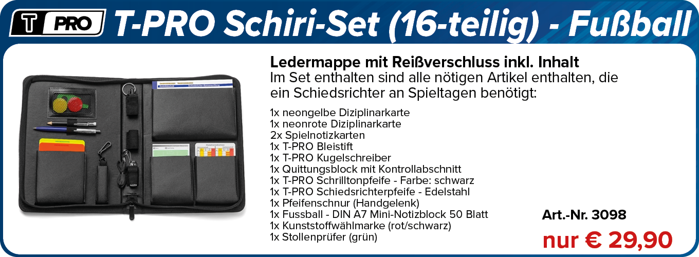 T-PRO Schiri-Set (16-teilig) - Fußball