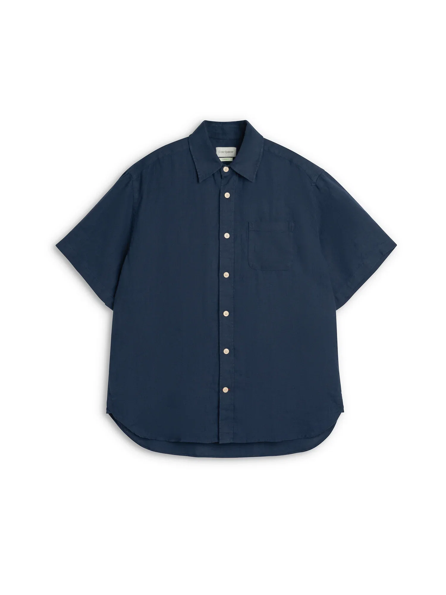 Image of Atlanta Short Sleeve Shirt (Loose Fit) Padworth Navy