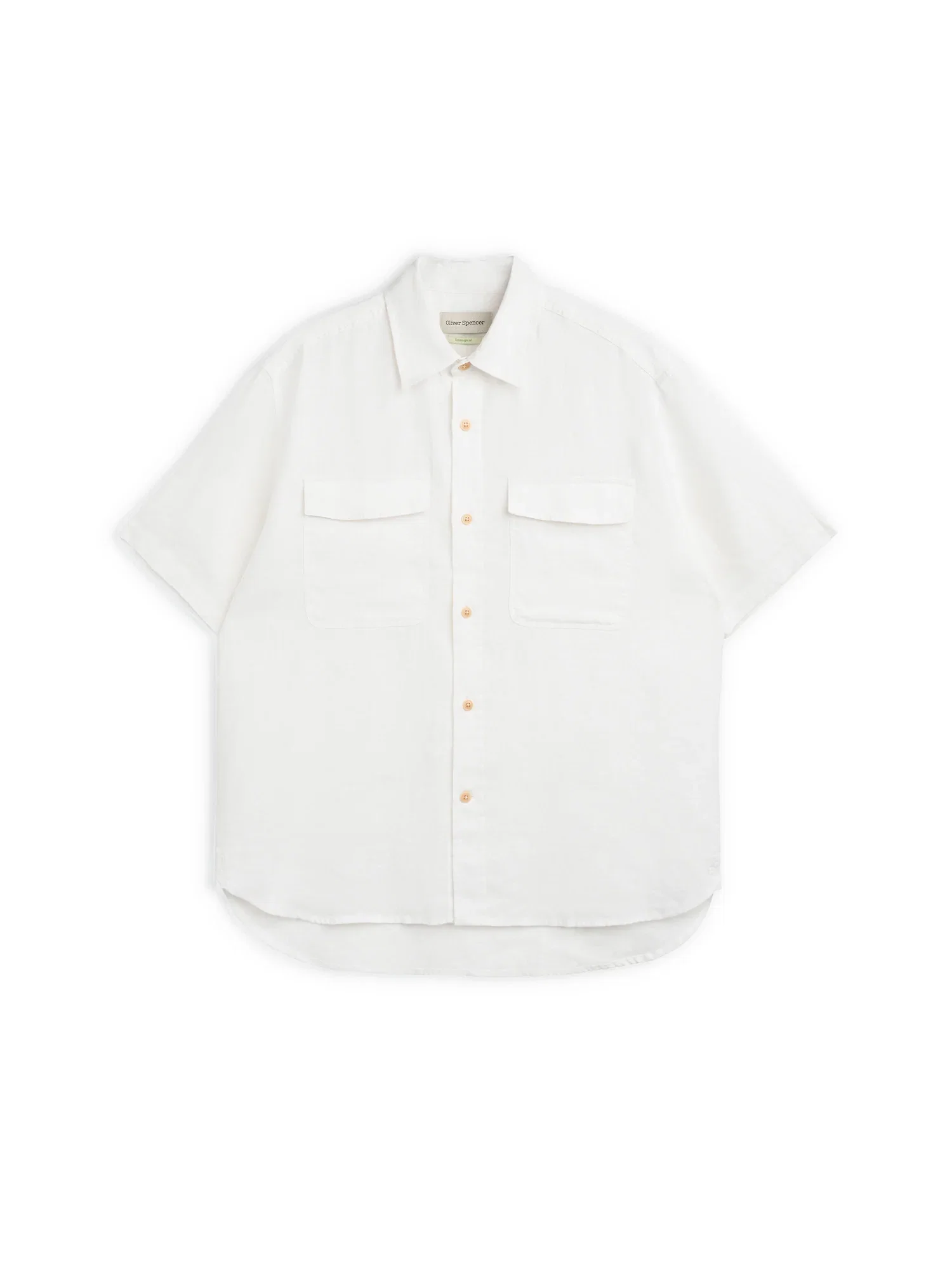 Image of Penryn Short Sleeve Shirt (Loose Fit) Perkins White