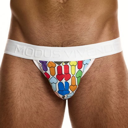 Modus Vivendi Slip Tanga Rainbow Hearts