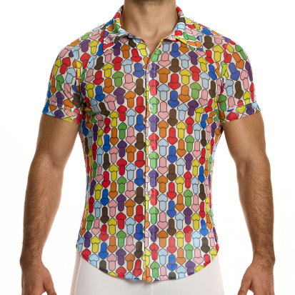 Modus Vivendi Chemisette Mesh Rainbow Hearts