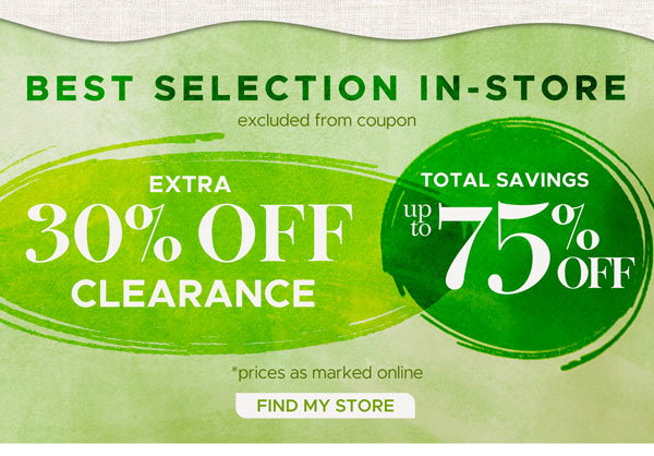 Clearance - In Store