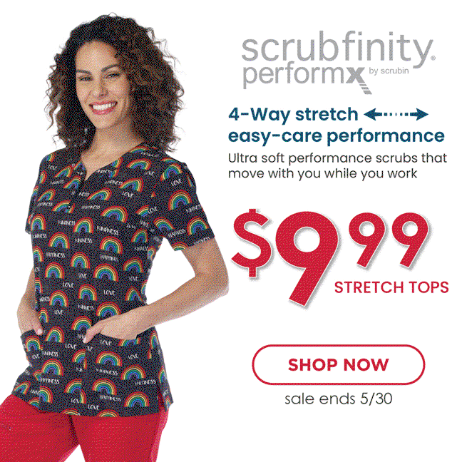 Save 40-60% on Scrubfinity® Performx Stretch Prints