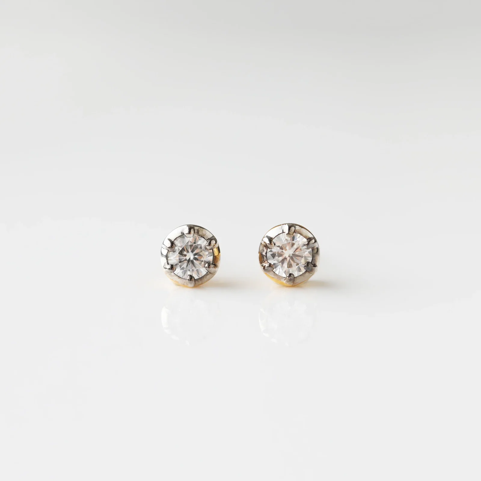 Image of Louise Thompson Chapters Moissanite Stud Earrings
