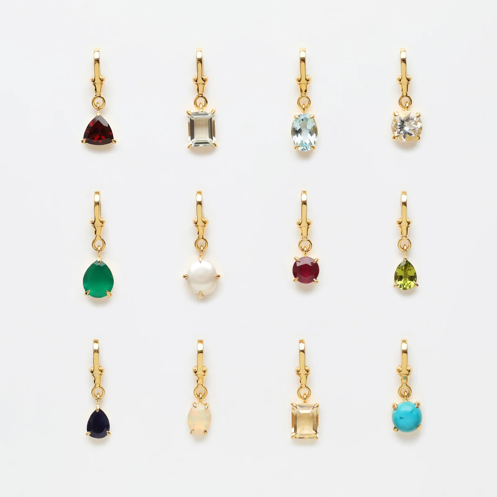 Image of Birthstone Albert Vintage Dog Clip Charm