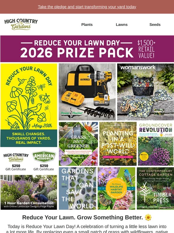Reduce Your Lawn Day Is Here