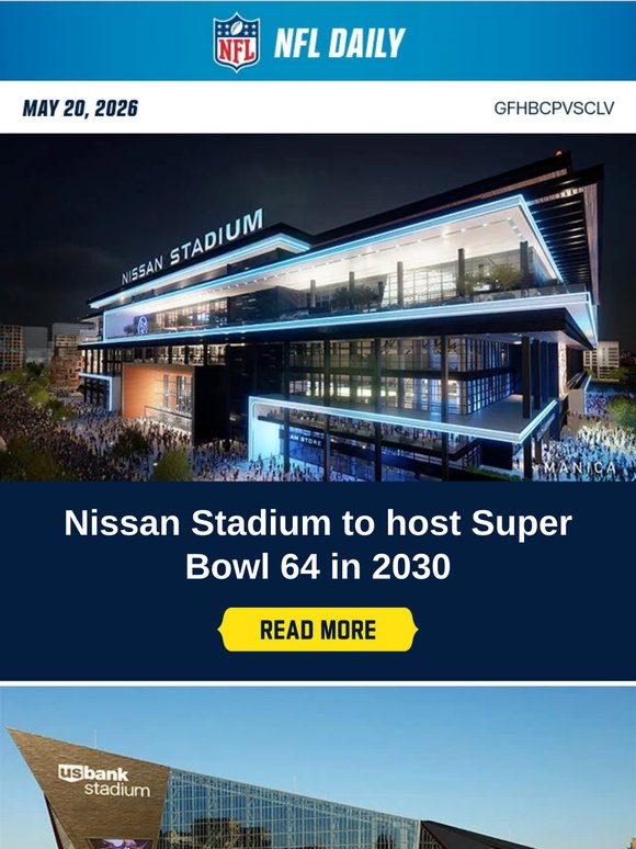 Super Bowl LXIV, 2028 NFL Draft locations announced!