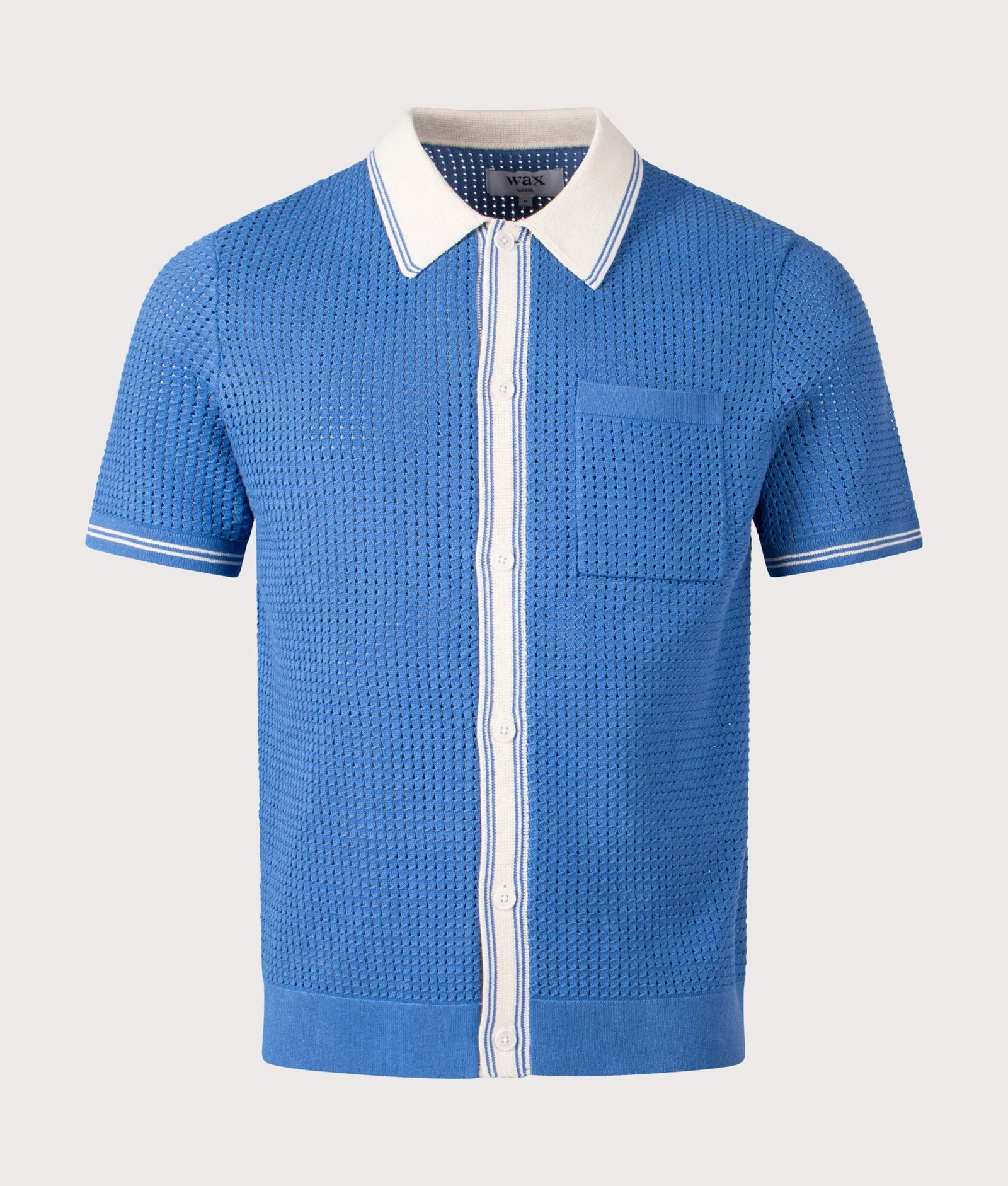 Belle Tipped Pointelle Short Sleeve Shirt