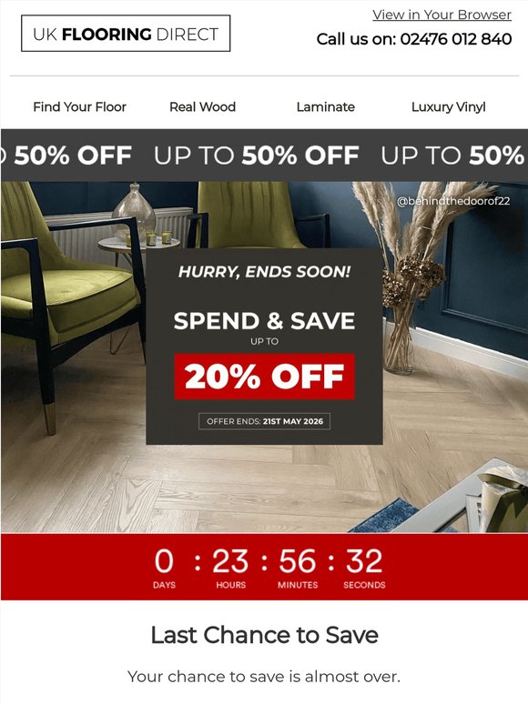 Final Chance to Save More