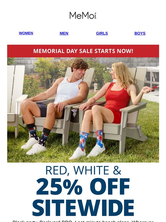 Memorial Day Event: 25% Off Sitewide!
