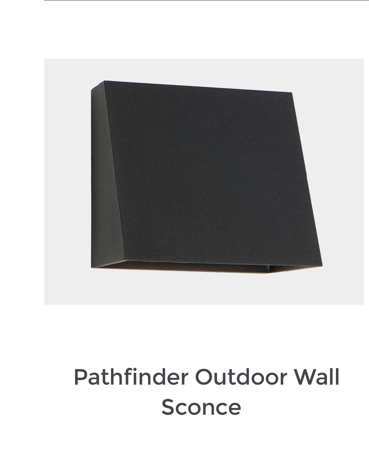 Pathfinder Outdoor Wall Sconce