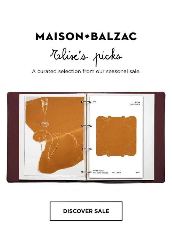 ELISE'S SALE PICKS