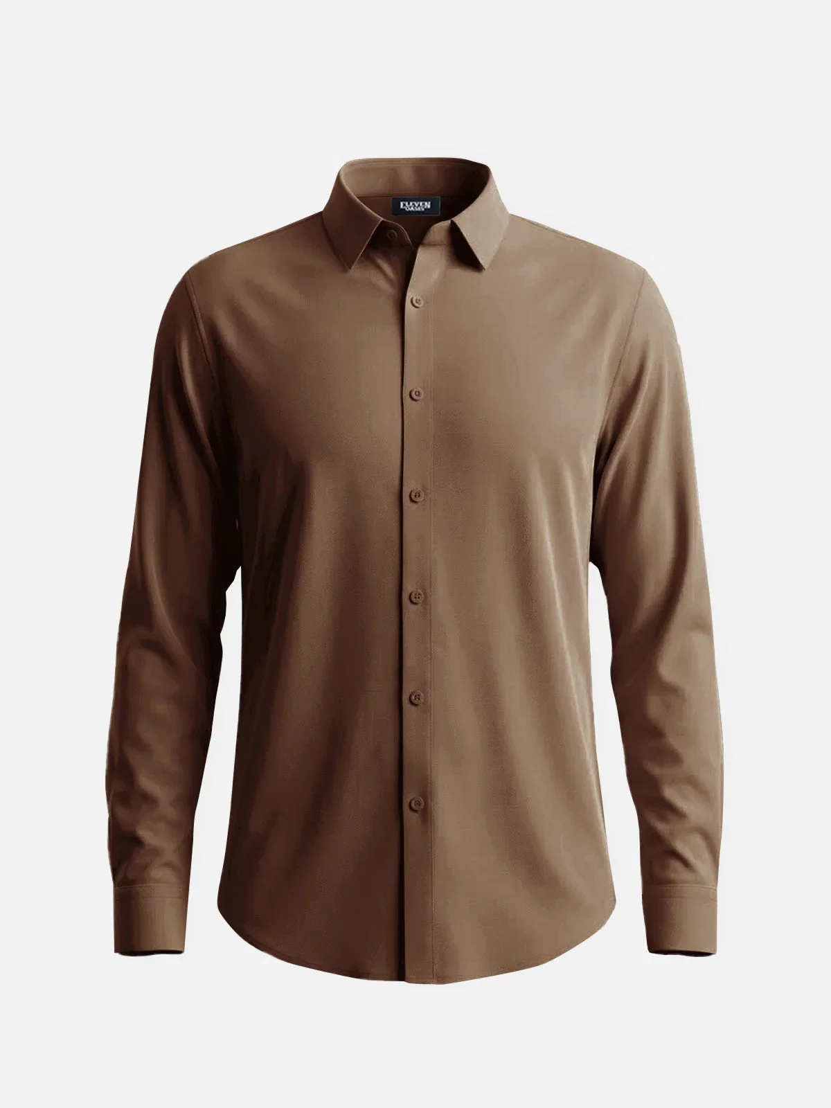 Image of Men's Classic Stretch Slim Fit Long Sleeve Shirt