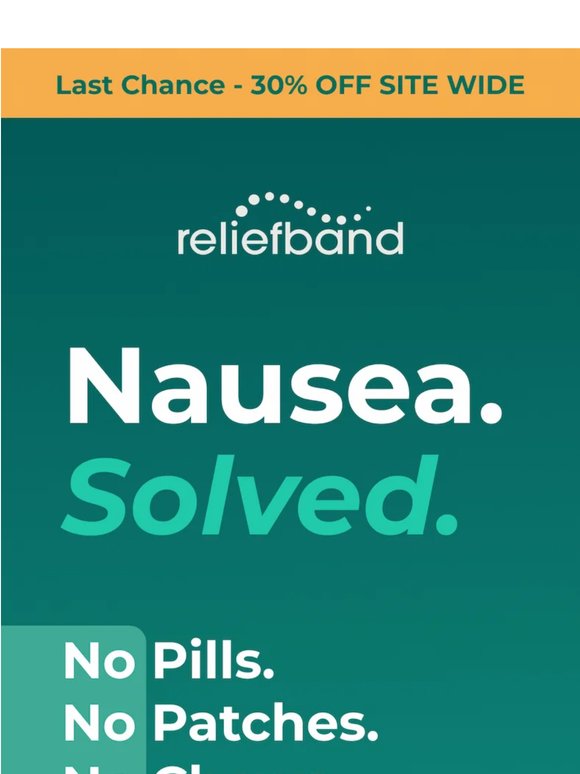 Last Call: 30% Off Nausea Solutions! ⏳